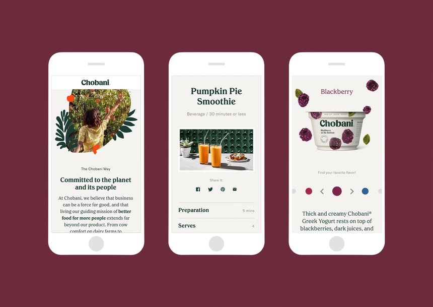 Re-imagination of Chobani