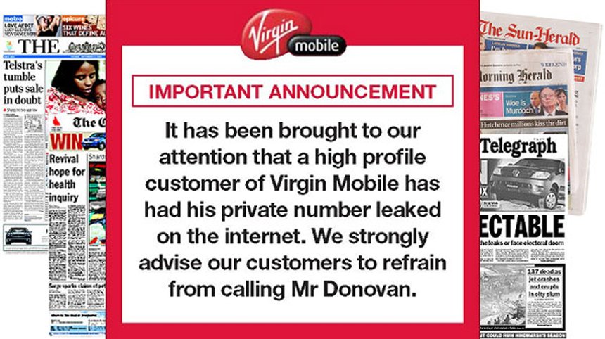 Virgin Mobile Jason Donovan