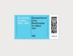 Otl Aicher 100th Birthday Stamp